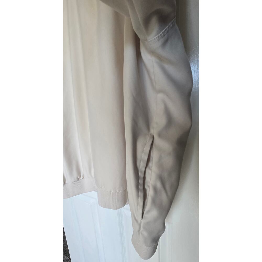 Tommy Armour Preppy Golf Windbreaker Lightweight Pullover Beige Sweatshirt - Picture 7 of 10